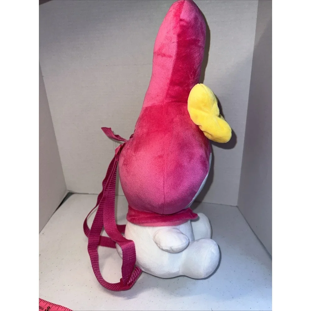 Sanrio MY MELODY Plush Backpack Hello Kitty & Friends Pink Yellow Bow 16